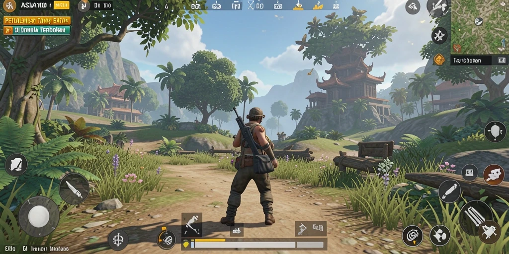 Tampilan gameplay Open World yang luas dan detail.