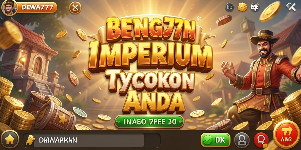 Tampilan gameplay seru dari DEWA777 saat membangun bisnis Tycoon.