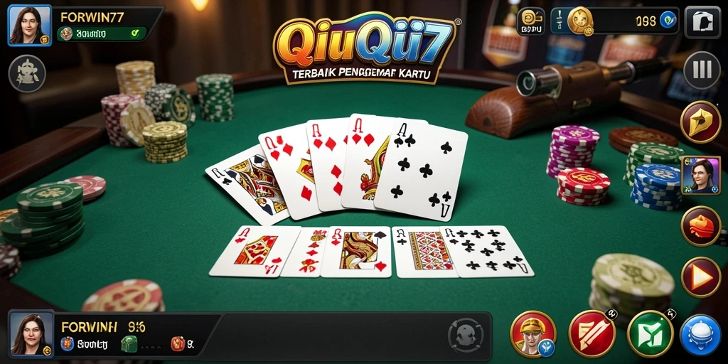 Tampilan gameplay QiuQiu yang seru di FORWIN77.
