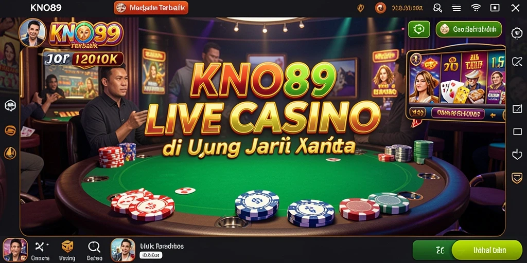 Tampilan gameplay Live Casino yang seru dan interaktif di KNO89.