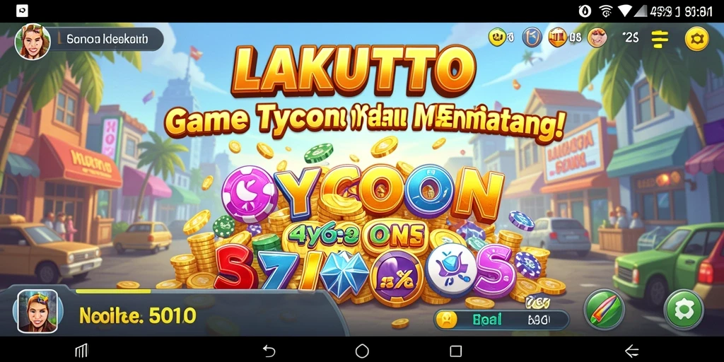 Tampilan gameplay seru dari LAKUTOTO yang menantang dan interaktif.