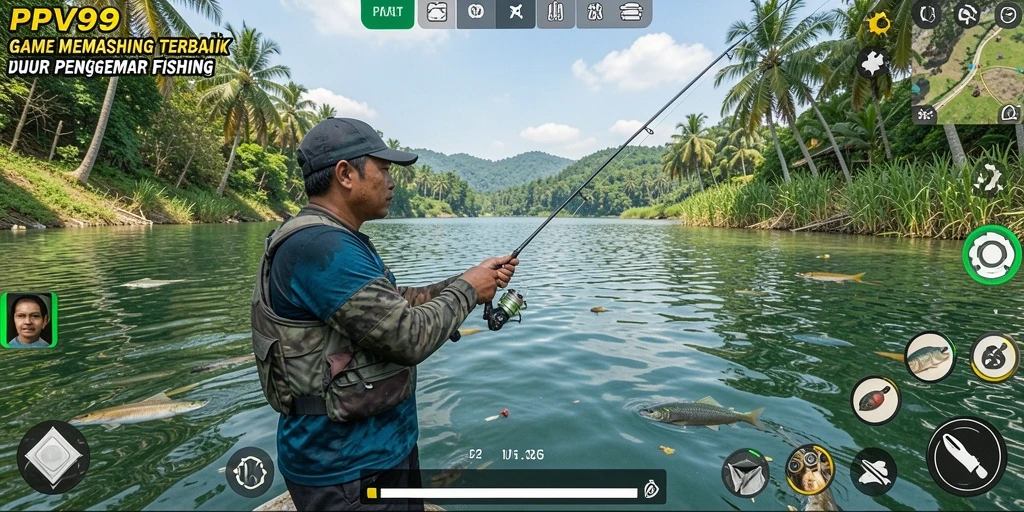 Menampilkan gameplay PPV99 yang menakjubkan dan mendebarkan saat memancing.