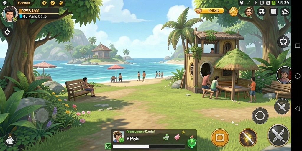 Tampilan gameplay RP55 yang menarik dan menghibur.