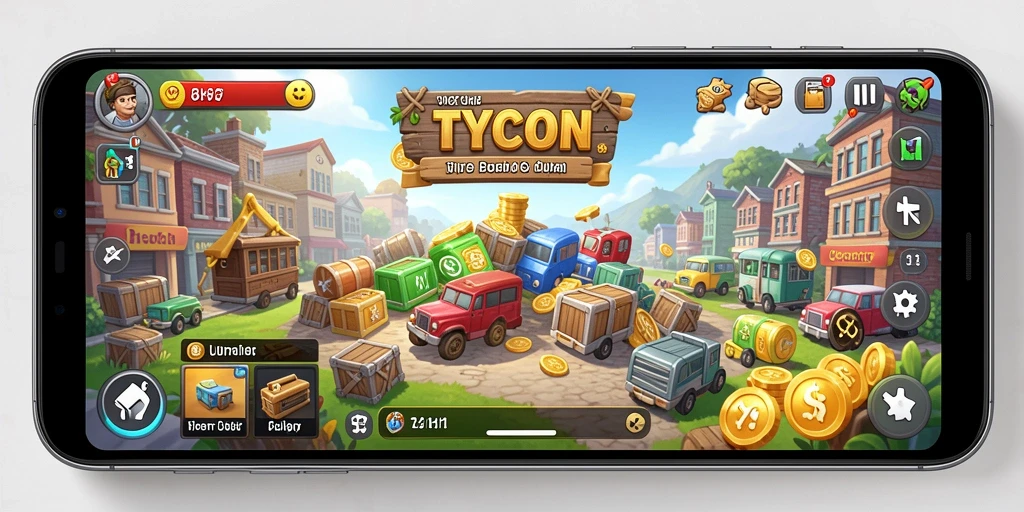 Screenshot UH77 menampilkan gameplay bisnis yang menarik dan penuh strategi.